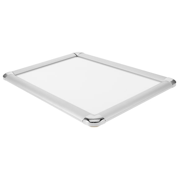 MOKKHNB Plated Silver Wall Mount A4 Poster Frame with Rounded Corners for Contemporary Display