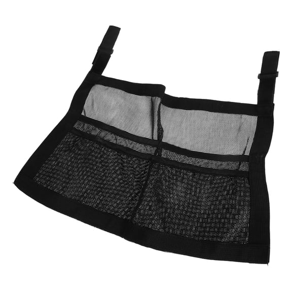 MOKKHNB Ping Pong Paddle Storage Bag, Black PVC Mesh Organizer for Daily Use, Space-Saving Solution