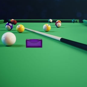 MOKKHNB Sturdy Purple Ball Position Marker for Indoor Billiard and Snooker Use