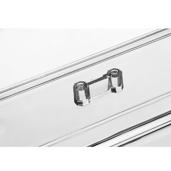MOKKHNB Clear Storage Case for Cotton Pads, Makeup Sponges, Swabs and Small Bathroom Accessories