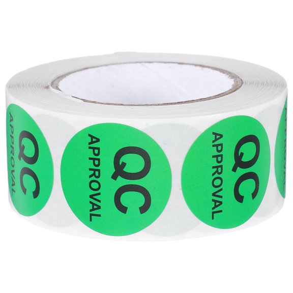 MOKKHNB Quality Test Status Labels in Green Adhesive Paper for Efficient Product Inspection