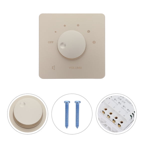 MOKKHNB Golden Recessed Audio Volume Control Panel for Home Stereo Speaker System Installation