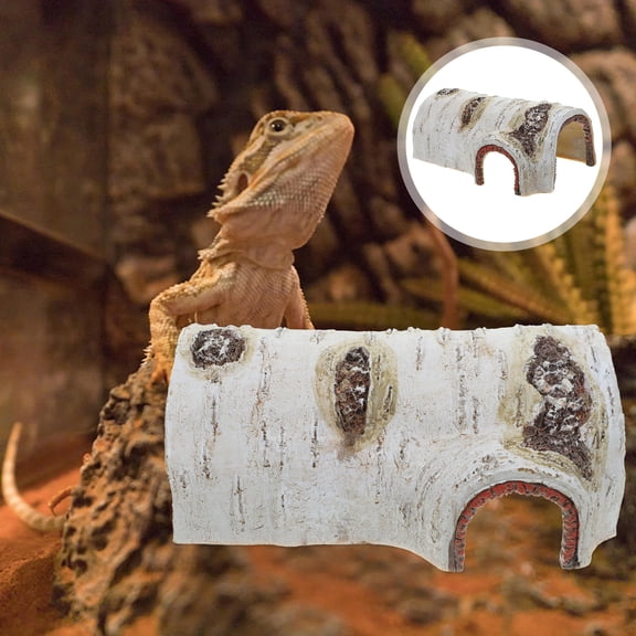MOKKHNB Reptile Hiding Cave Hiding House Resin Assorted Color Natural Style