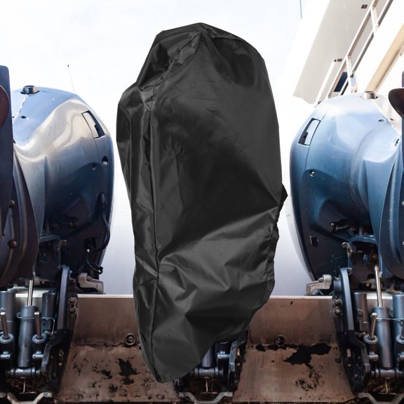 MOKKHNB Reusable Waterproof Polyester Outboard Motor Cover with Uv Shield for Boats