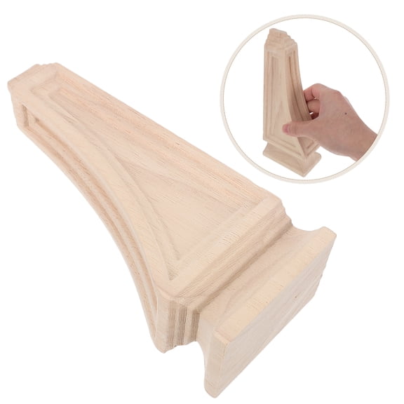 MOKKHNB Rustic Decorative Wood Corbel Bracket for Fireplace Mantel and Kitchen Cabinet Support