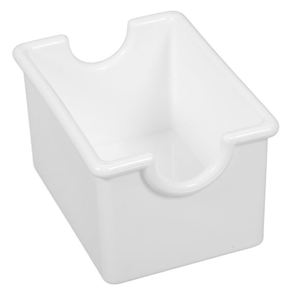 MOKKHNB Small Tea Bag Container Tea Organizer Box White Acrylic 1Pack