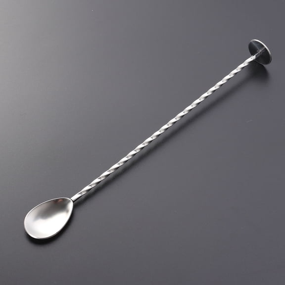 MOKKHNB Stainless Steel Cocktail Twisted Bar Spoon for Effortless Stirring and Mixing