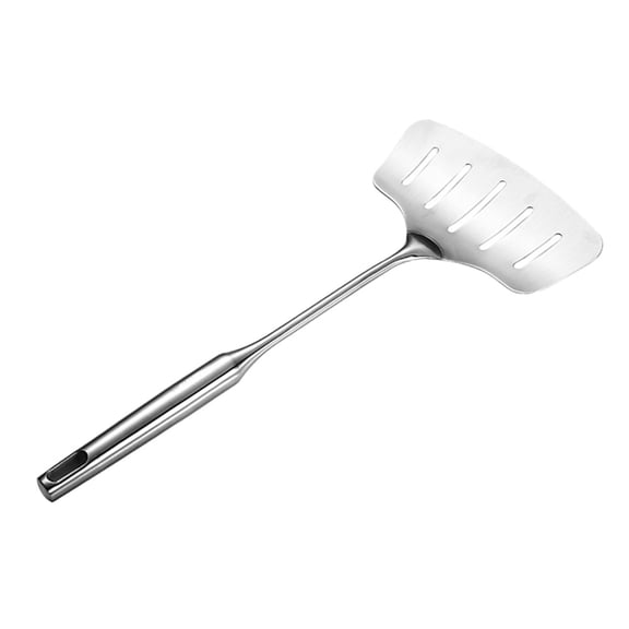 MOKKHNB Stainless Steel Slotted Fish Spatula Plated Silver for Easy Turning and Draining in Kitchen
