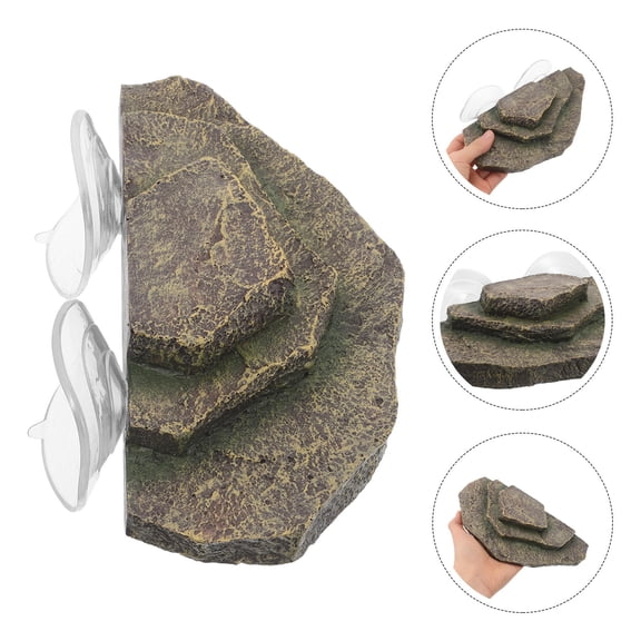 MOKKHNB Turtle Basking Dock and Climbing Habitat for Reptile and Aquatic Tanks, Turtle Platform and Ramp