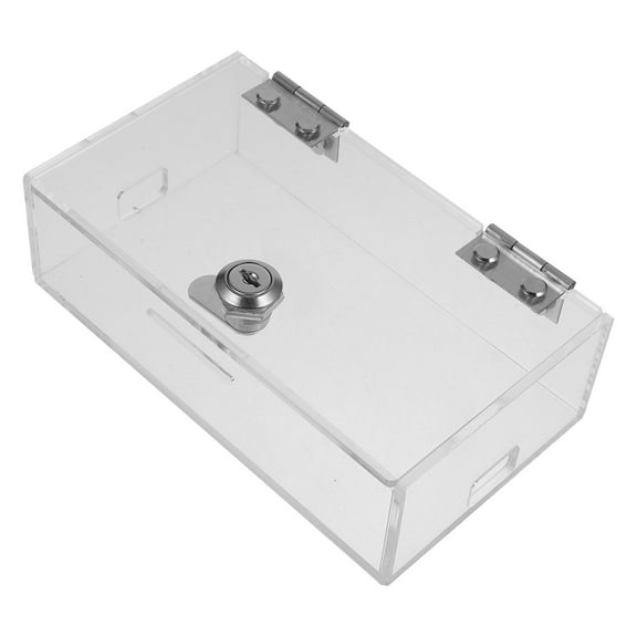 MOKKHNB Transparent Phone Lock Box for Cellphone Storage Practical Portable Phone Locker with Charging Access