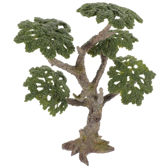 MOKKHNB Realistic Green Tree Model for Hobbyists, 1 Piece Decorative Simulation Plant for Crafts and Home Decor