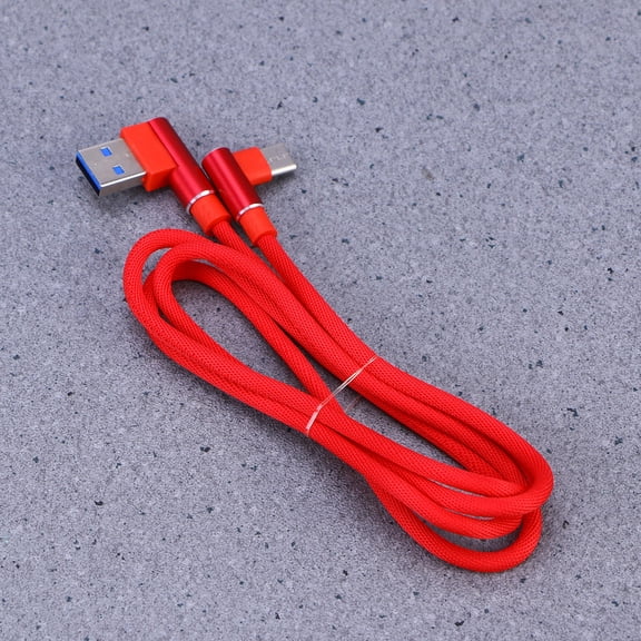 MOKKHNB USB Type C Cable Red Fast Charging with Wear Resistant Nylon Braided Cover