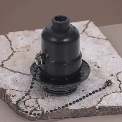 MOKKHNB Universal Black Lamp Socket Adapter for Home Lamp Repair and Bulb Replacement