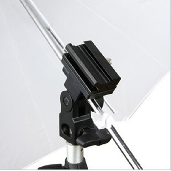 MOKKHNB Universal Black Dslr Camera Flash Bracket Mount with 180 Degree Adjustable Stand