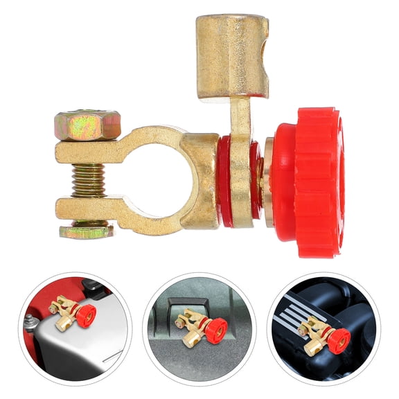 MOKKHNB Copper Battery Terminal Clamp Set for Car Battery Post, Easy Installation, 1 Set Connector Clips