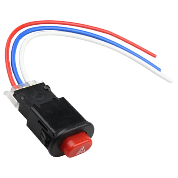 MOKKHNB Universal Motorcycle Hazard Light Switch Button with Metal and ABS for Safe Driving