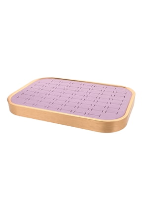 Velvet Jewelry Organizer Tray with Multiple Compartments for , Pendants, Earrings, and Accessories in Elegant Display