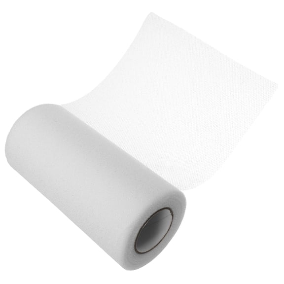 MOKKHNB White Glitter Tulle Roll for Wedding and Ballet Tutu Creations
