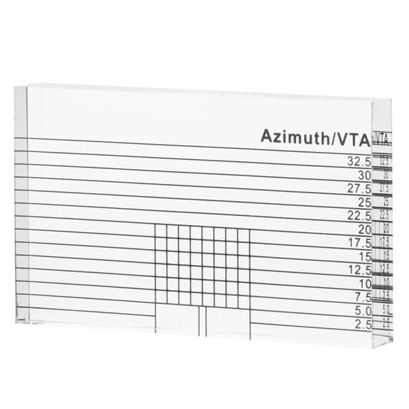 MOKKHNB Vinyl Record Player Turntable Alignment Kit with Azimuth Ruler Acrylic Tool for Precise Setup 1 Piece