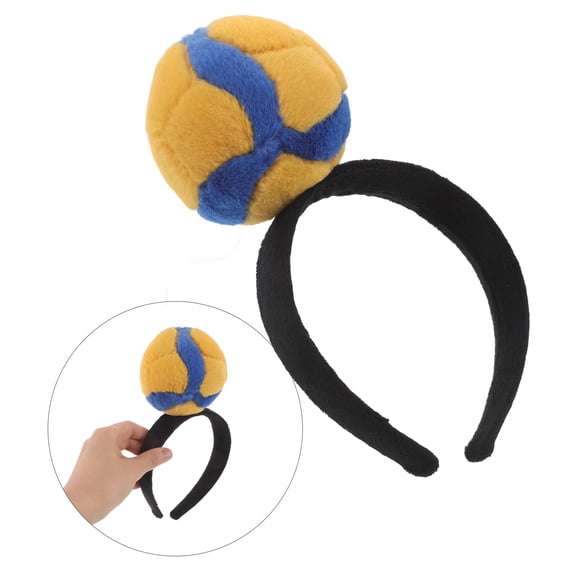 MOKKHNB Volleyball Headband with Soft Plush , Sports Fan Hair Accessory for Volleyball Games, Parties, and Cosplay Events