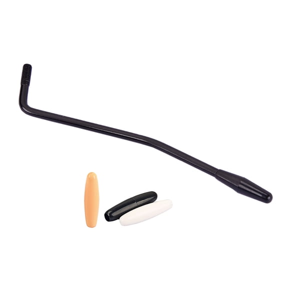 MOKKHNB Whammy Bar Arm for Guitar Black 6Mm Thread Single Arm with 3 Caps Easy Tone Adjustment