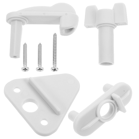 MOKKHNB White ABS RV Storage Door Latch Automatic Trailer Door Holder Durable Safety Lock for Boats and RVs