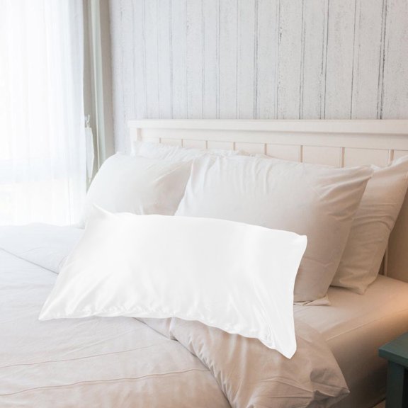 MOKKHNB White Pillow Wrapper Made from Soft Polyester with Cooling Fabric for Home Use