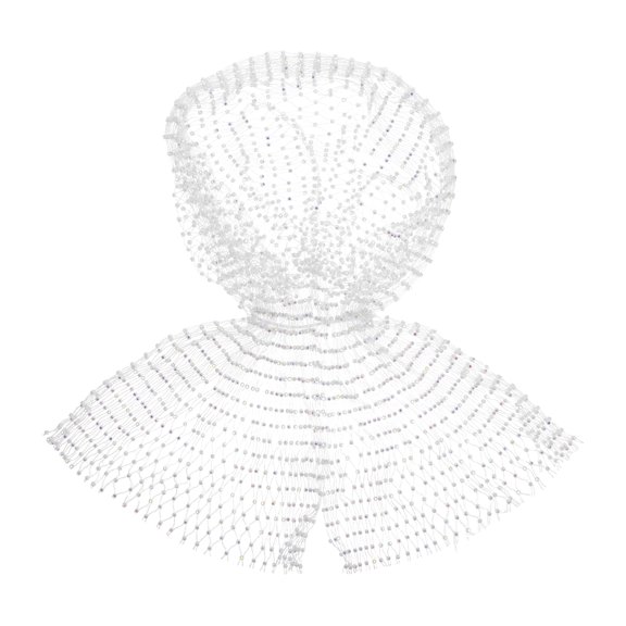 MOKKHNB White Sparkly Rhinestone Headband with Breathable Mesh for Rave Party and Festival Wear