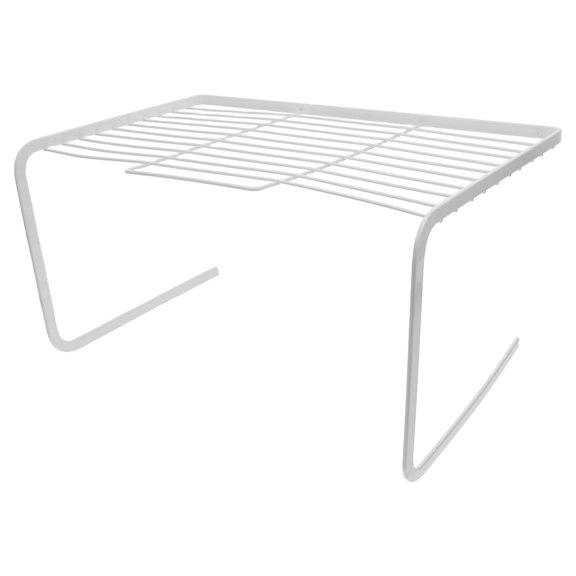 MOKKHNB White Iron Wire Shelf Organizer for Kitchen Cabinet, Storage Rack, 1 Set
