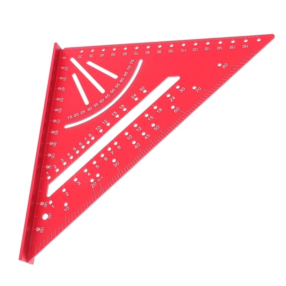 MOKKHNB Wood Working Tools Carpenter Triangle Ruler Aluminum Alloy For Carpenters 1Pcs