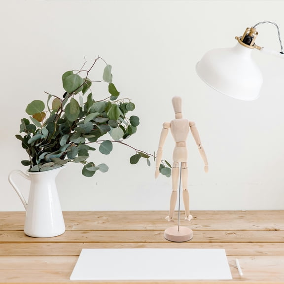 MOKKHNB Wooden Artist Mannequin with Adjustable Flexible Joints for Drawing, Sketching, Painting, and Display Models