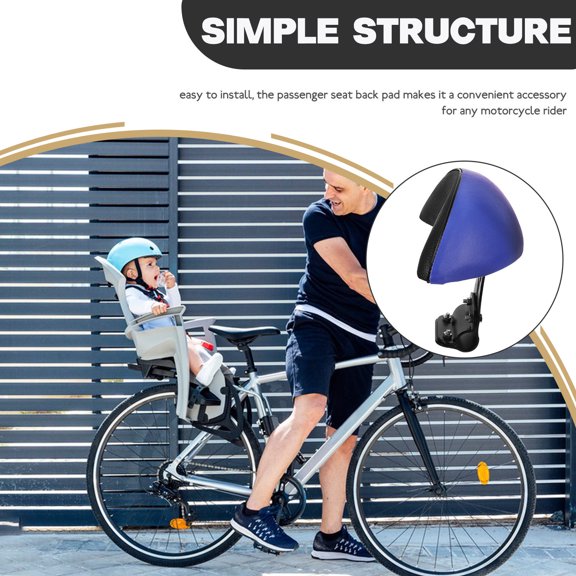 MOKKHNB Motorcycle Rear Backseat Pad Stylish Design Assorted Color Easy Install