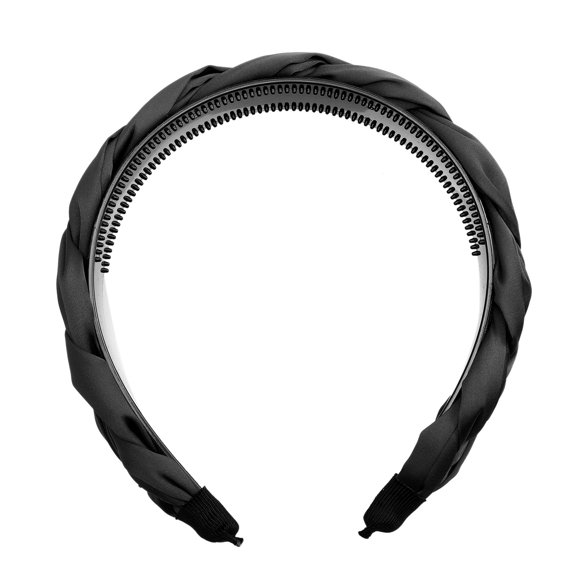 MOKKHNB braided fabric hairbands Headband Cloth Black 1Pcs Hair Holding for Concerts