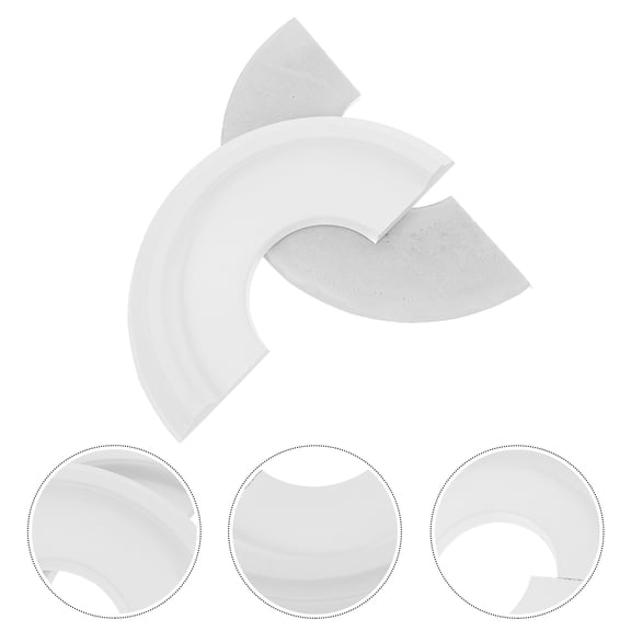MOKKHNB ceiling decorative plate Ceiling Light Medallion White PU Light Fixture Accessory Homes 1Pack