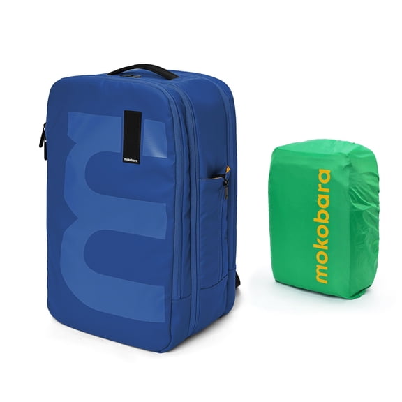 MOKOBARA The Em Travel Backpack | 45L Capacity | Laptop Compartment Fits 16 inch | Water-Resistant Polyester | Business Travel  Outdoor Adventures | Ergonomic Design  Padded Straps (Ocean)