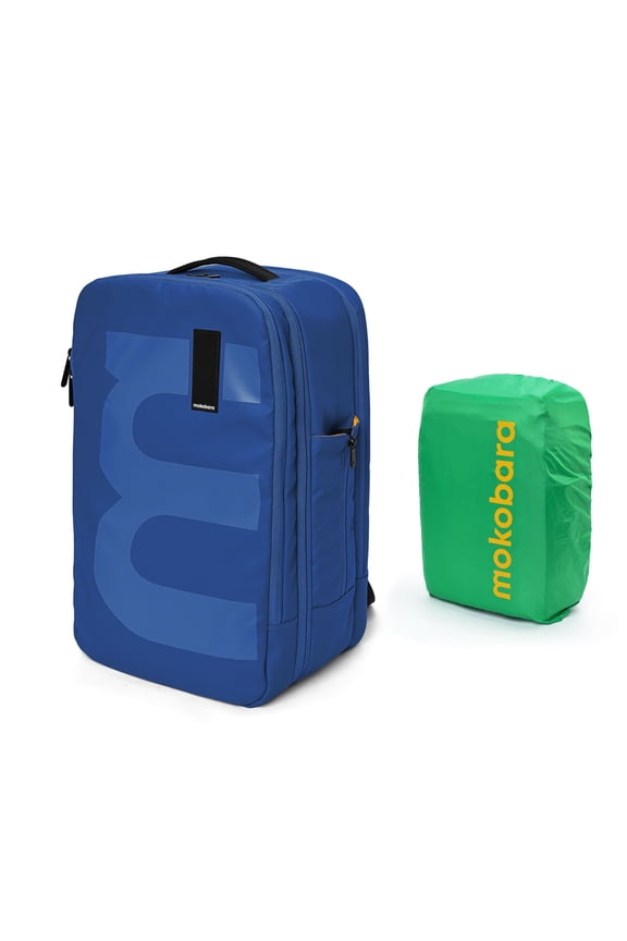MOKOBARA The Em Travel Backpack | 45L Capacity | Laptop Compartment Fits 16 inch | Water-Resistant Polyester | Business Travel  Outdoor Adventures | Ergonomic Design  Padded Straps (Ocean)