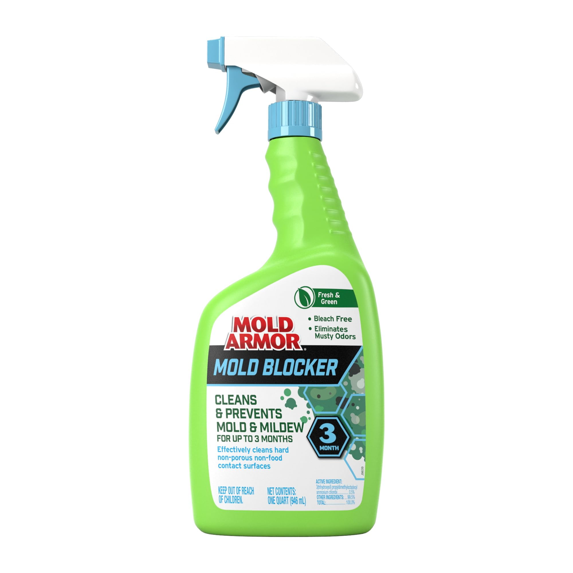MOLD ARMOR Mold Blocker Spray, 32 oz., Fresh & Clean Scent, Cleans