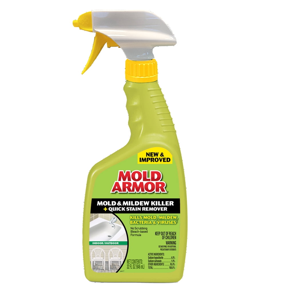 MOLD ARMOR Mold and Mildew Killer + Quick Stain Remover, 32 oz., Trigger  Spray Bottle, Eliminates 99.9% of Household Bacteria and Viruses, Ideal  Bathroom Mold and Mildew Remover - Yahoo Shopping