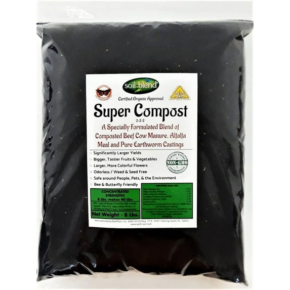 MOLD Organic Super Compost Planting Food Mix, 8 lbs