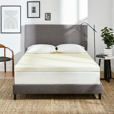 Molecule - CopperWELL 3 Inch Cooling Gel Infused Memory Foam Mattress Topper Full - White