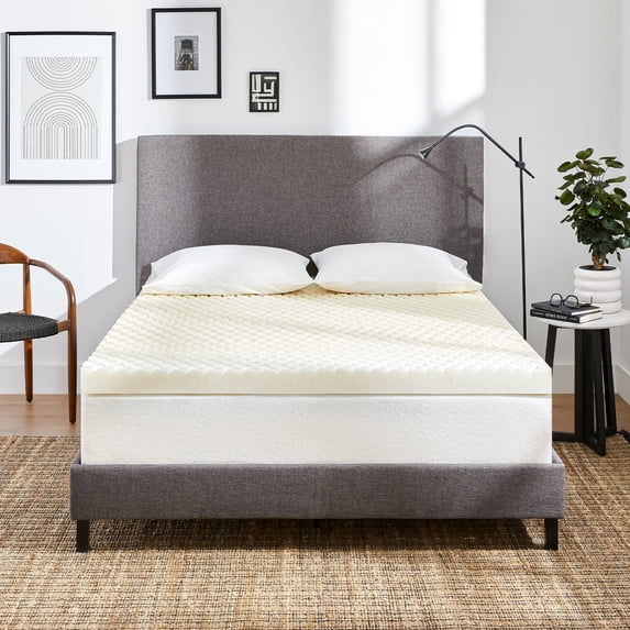 MOLECULE 3" CopperWELL Cooling Gel Infused Memory Foam Mattress Topper, Full