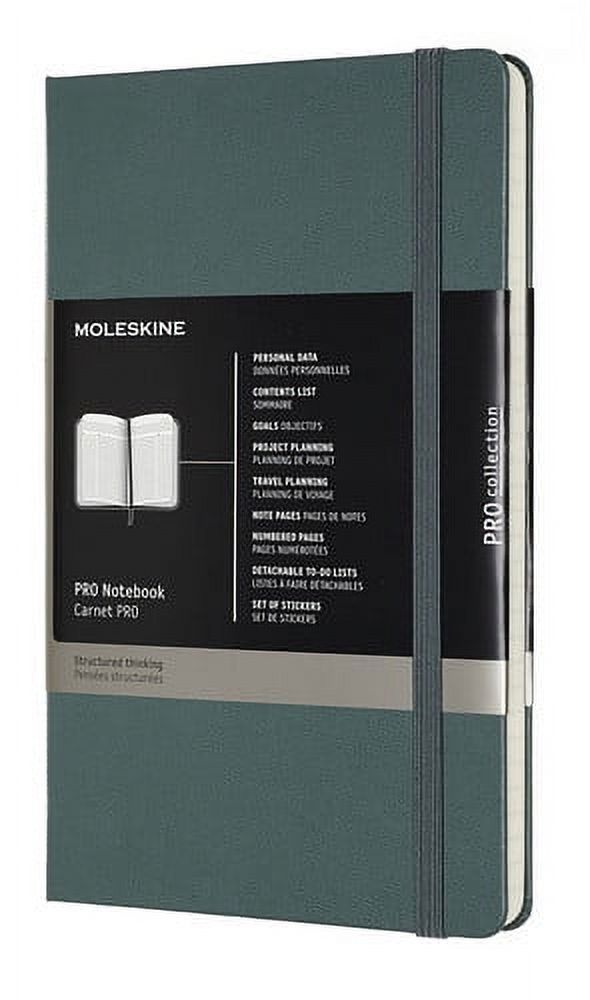 MOLESKINE PROFESSIONAL NOTEBOOK LARGE FOREST GREEN