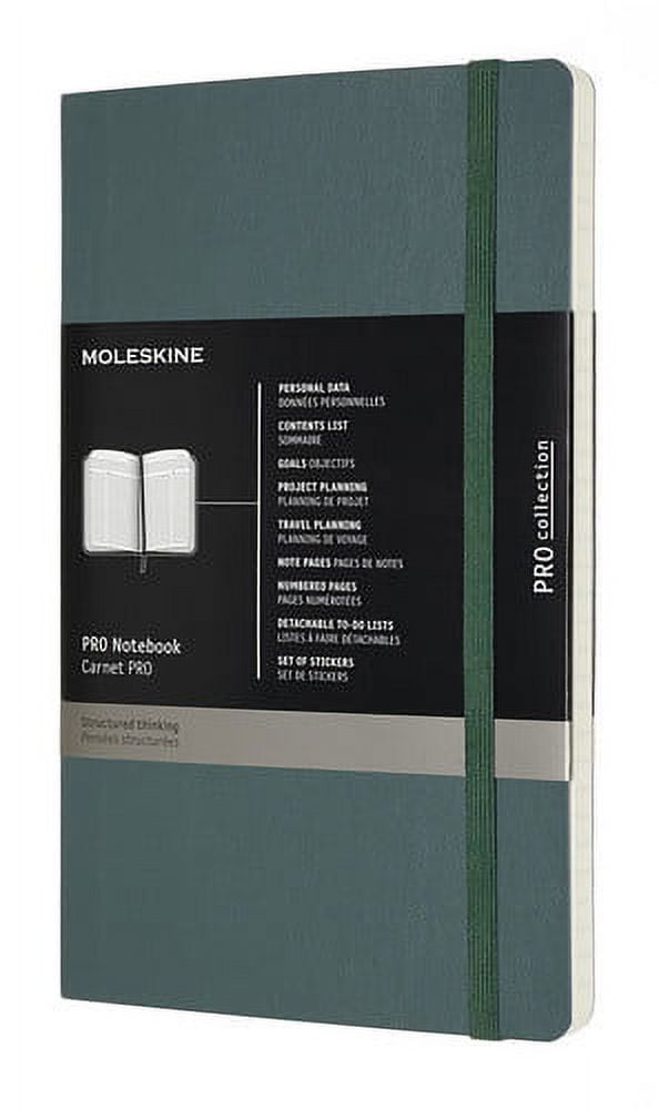 MOLESKINE PROFESSIONAL NOTEBOOK LARGE FOREST GREEN