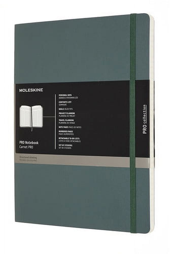 MOLESKINE PROFESSIONAL NOTEBOOK XL FOREST GREEN
