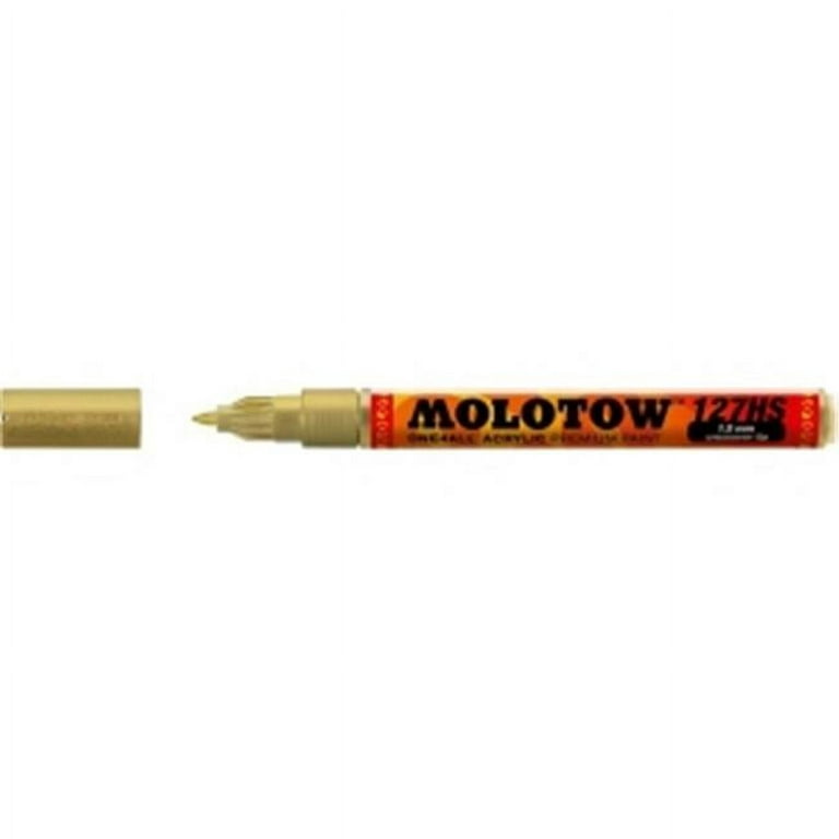 MOLOTOW 1.5mm Crossover Tip Acrylic Pump Marker Metallic Gold (228) 