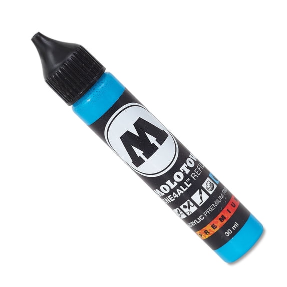 MOLOTOW 30ml Acrylic Marker Refill Shock Blue Middle