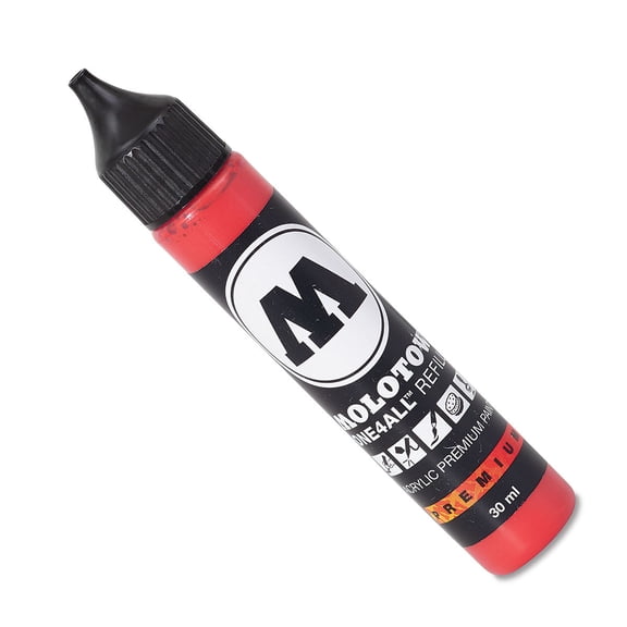 MOLOTOW 30ml Acrylic Marker Refill Traffic Red