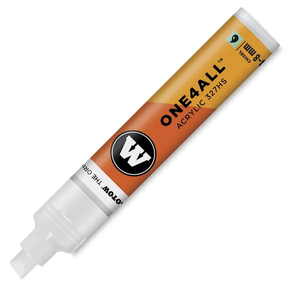 MOLOTOW 4-8mm Chisel Tip Acrylic Pump Marker Signal White