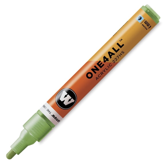 MOLOTOW 4mm Round Tip Acrylic Pump Marker Metallic Light Green