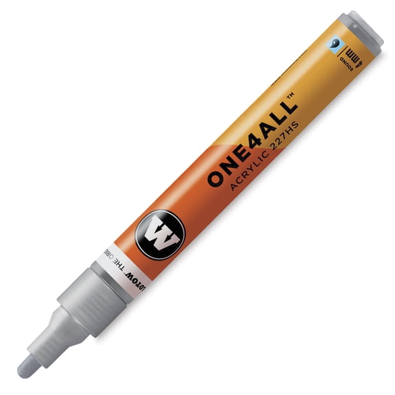 MOLOTOW 4mm Round Tip Acrylic Pump Marker Metallic Silver
